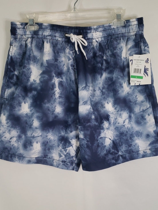 trunks Other - Trunks Blue Marble Tie Dye Sano Short Swim Trunks, Large